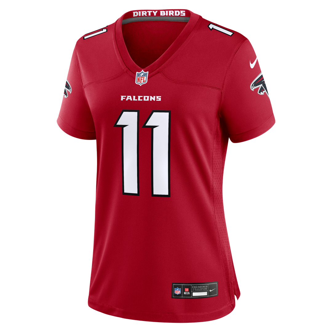 Women's Nike Atlanta Falcons Jalon Walker Red Game NFL Jersey