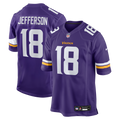 Men's Nike Minnesota Vikings Justin Jefferson Purple Game NFL Jersey