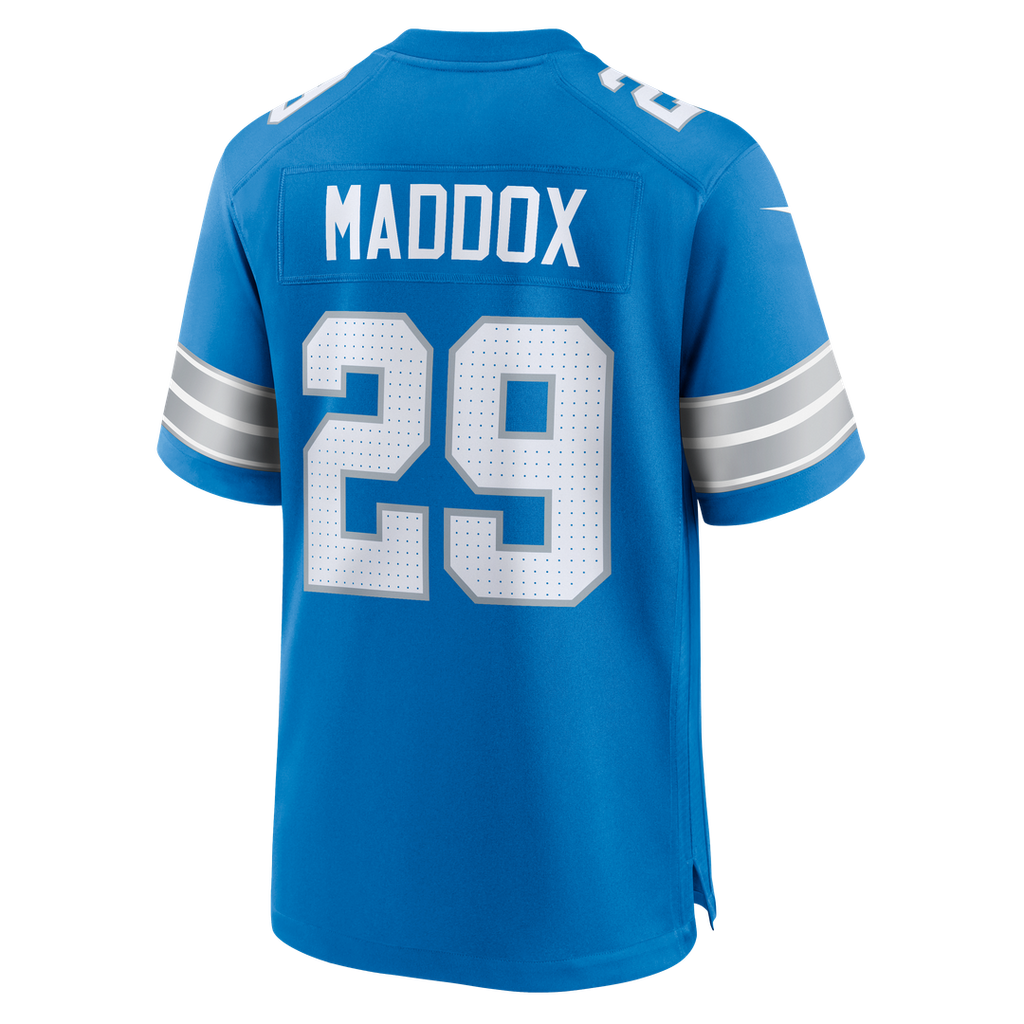 Men's Nike Detroit Lions Avonte Maddox Blue Team Game NFL Jersey