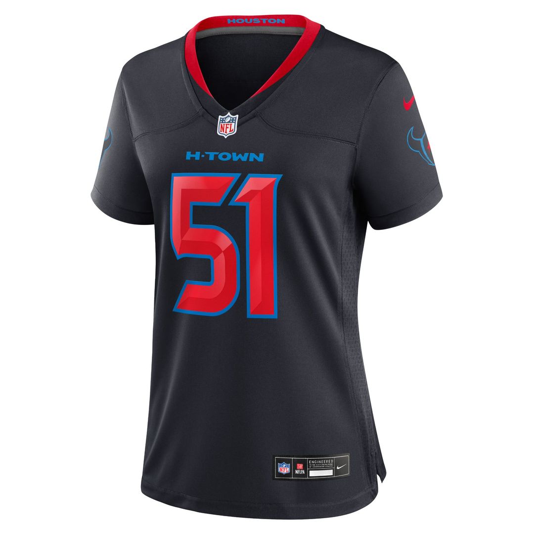 Women's Nike Houston Texans Will Anderson Jr. Navy 2nd Alternate Game NFL Jersey