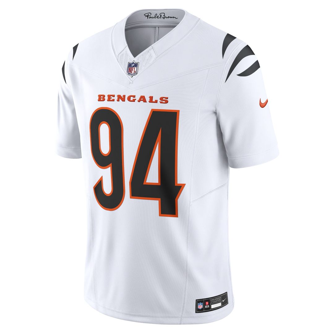 Men's Nike Cincinnati Bengals Sam Hubbard White Vapor F.U.S.E. Limited NFL Jersey