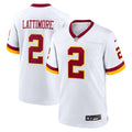 Men's Nike Washington Commanders Marshon Lattimore White Game Super Bowl Era NFL Jersey