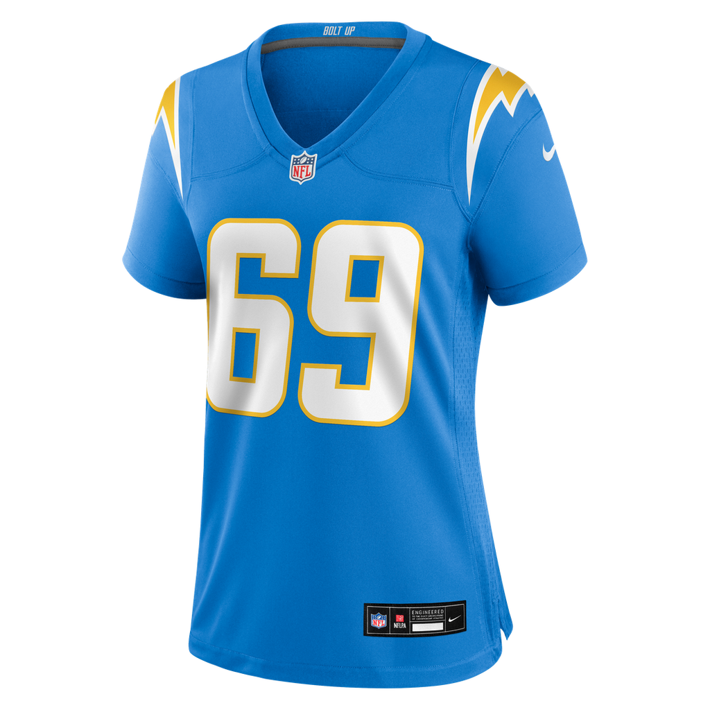 Women's Nike Los Angeles Chargers Cole Strange Powder Blue Team Game NFL Jersey