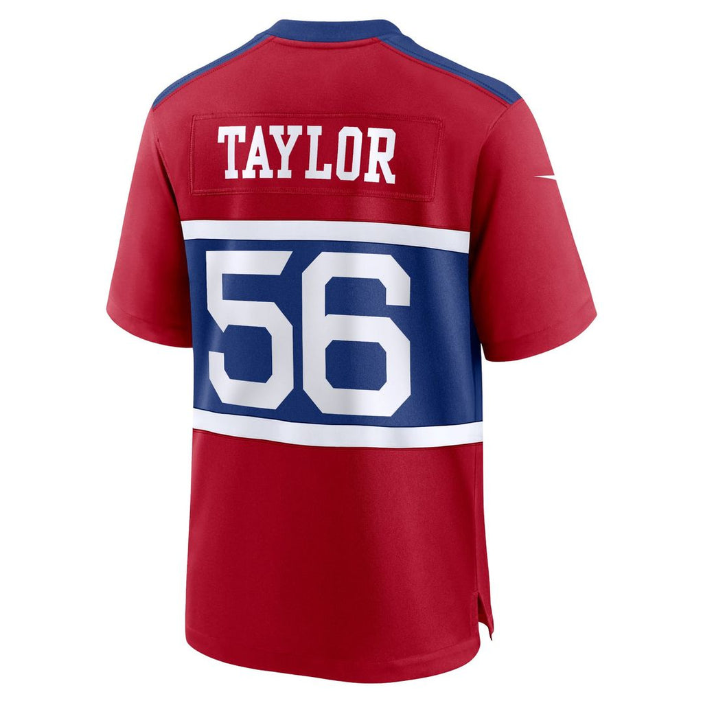 Men's Nike New York Giants Lawrence Taylor Century Red Alternate Retired Player Game NFL Jersey