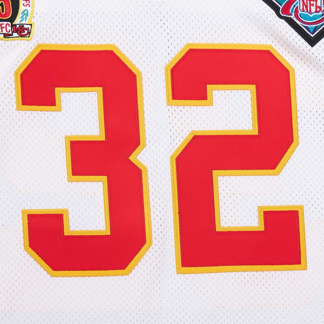 Men's Mitchell & Ness Kansas City Chiefs Marcus Allen White 1994 Authentic Throwback Retired Player NFL Jersey