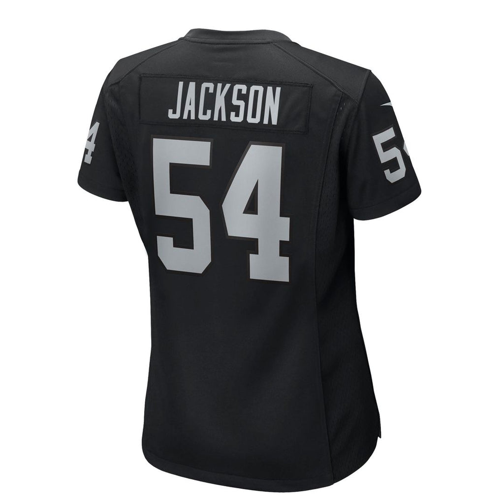 Women's Nike Las Vegas Raiders Brennan Jackson Black Team Game NFL Jersey