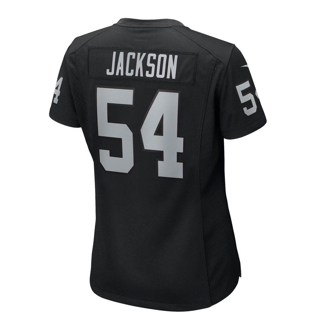 Women's Nike Las Vegas Raiders Brennan Jackson Black Team Game NFL Jersey