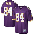 Men's Mitchell & Ness Minnesota Vikings Randy Moss Purple Legacy Replica NFL Jersey