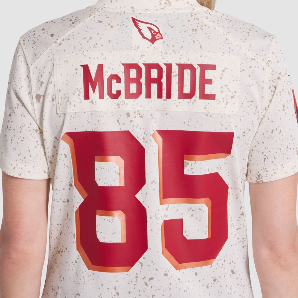 Women's Nike Arizona Cardinals Trey McBride Natural 2025 Rivalries Collection Game NFL Jersey