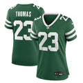 Women's Nike New York Jets Azareye'h Thomas Legacy Green Team Game NFL Jersey
