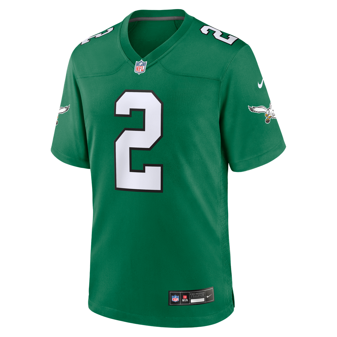 Men's Nike Philadelphia Eagles Tariq Woolen Kelly Green Alternate Game NFL Jersey