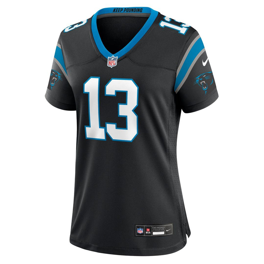 Women's Nike Carolina Panthers Hunter Renfrow Black Team Game NFL Jersey