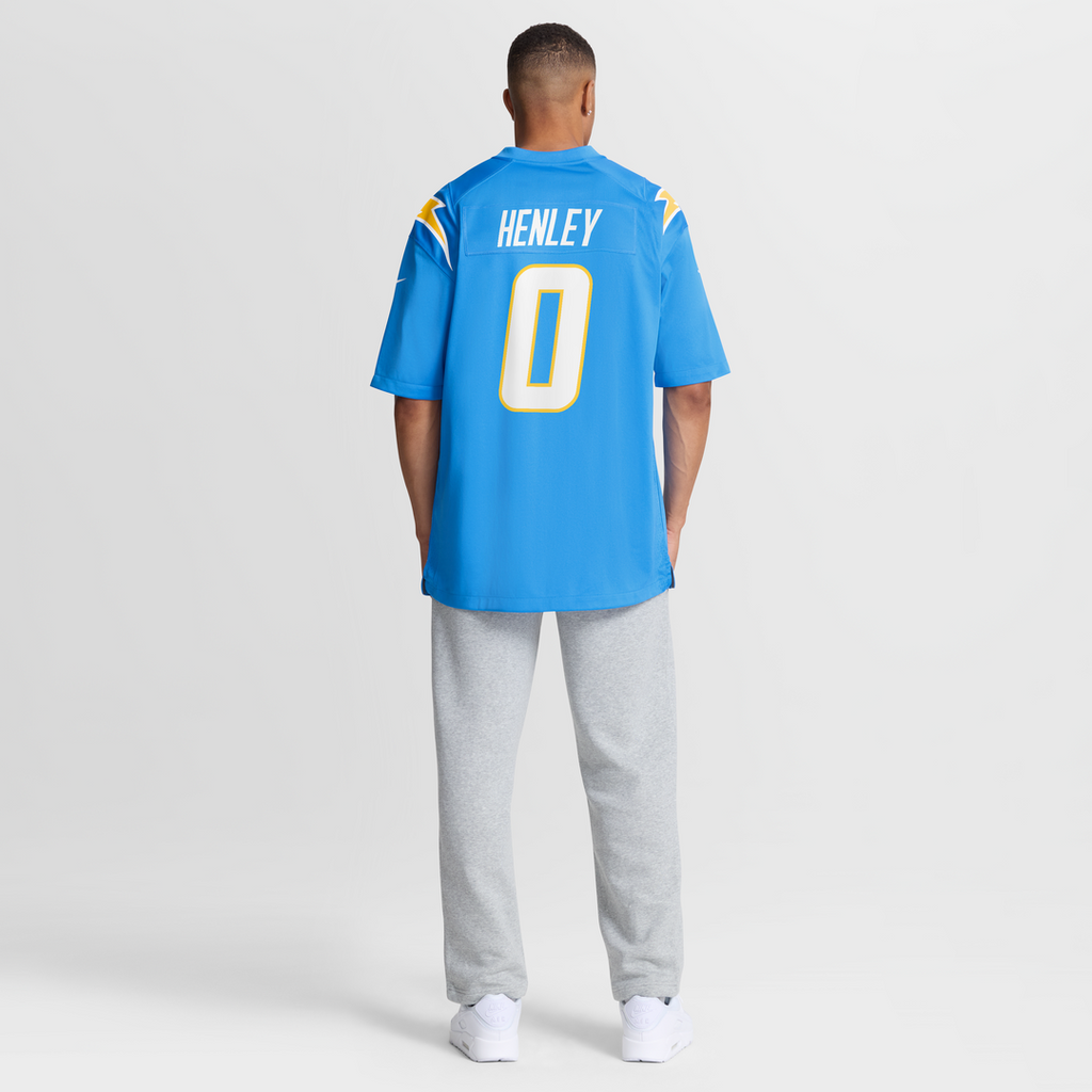 Men's Nike Los Angeles Chargers Daiyan Henley Powder Blue Team Game NFL Jersey