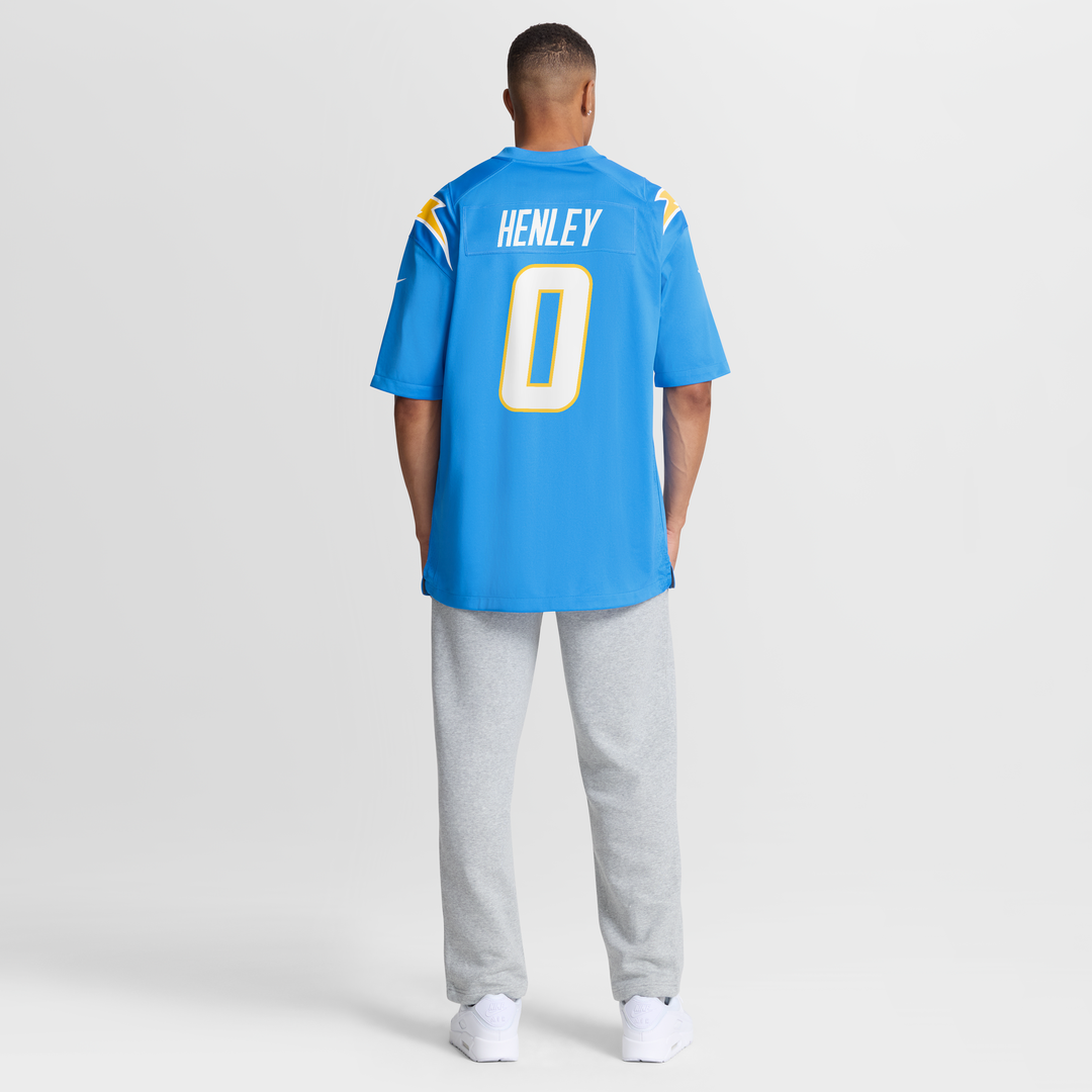 Men's Nike Los Angeles Chargers Daiyan Henley Powder Blue Team Game NFL Jersey