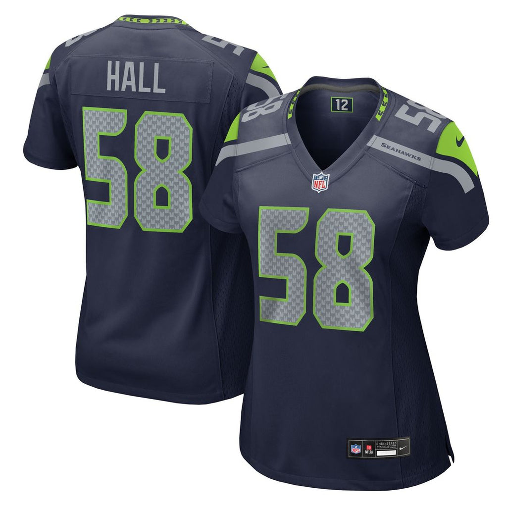 Women's Nike Seattle Seahawks Derick Hall College Navy Team Game NFL Jersey