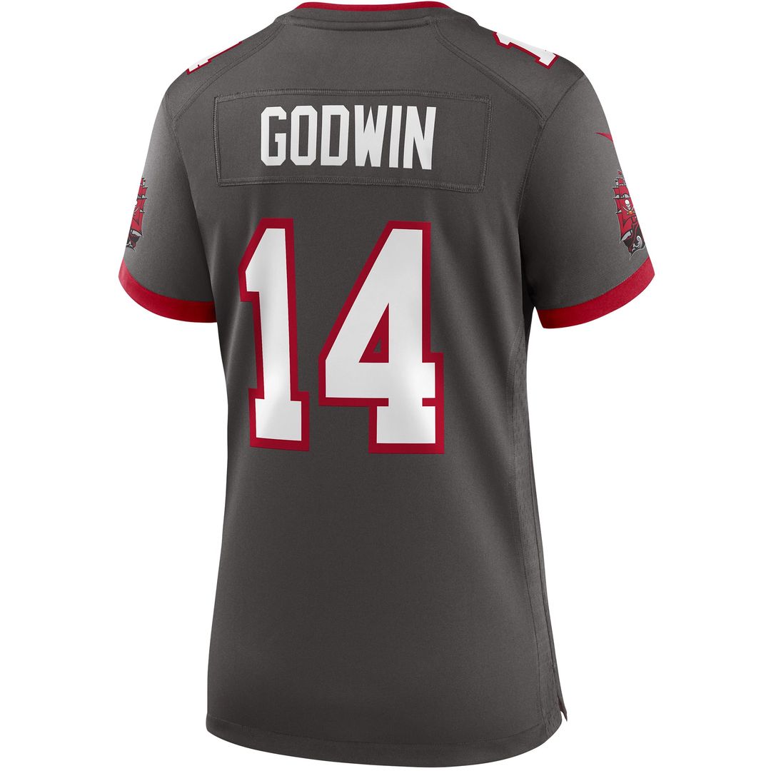 Women's Nike Tampa Bay Buccaneers Chris Godwin Pewter Alternate Game NFL Jersey