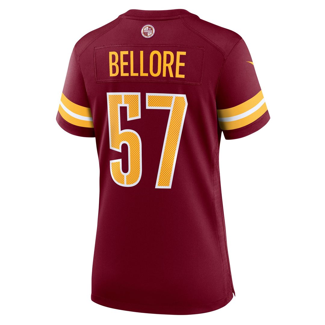 Women's Nike Washington Commanders Nick Bellore Burgundy Team Game NFL Jersey