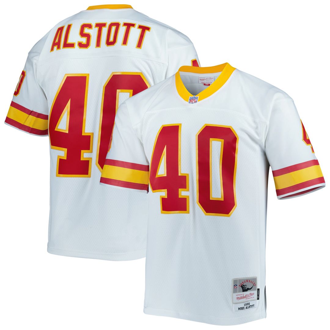 Men's Mitchell & Ness Tampa Bay Buccaneers Mike Alstott Red Legacy Replica NFL Jersey