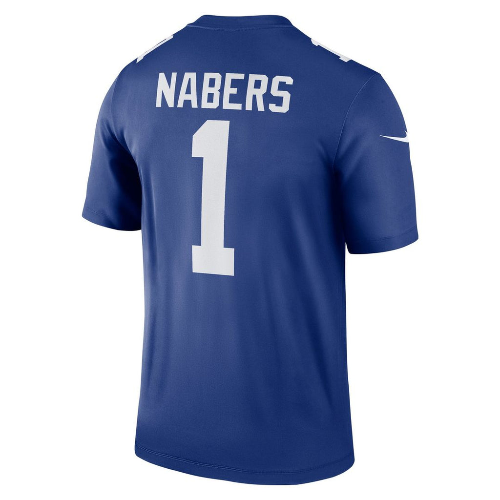 Men's Nike New York Giants Malik Nabers Red Legend Player NFL Performance Top