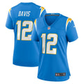 Women's Nike Los Angeles Chargers Derius Davis Powder Blue Team Game NFL Jersey