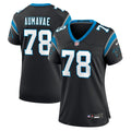 Women's Nike Carolina Panthers Popo Aumavae Black Team Game NFL Jersey