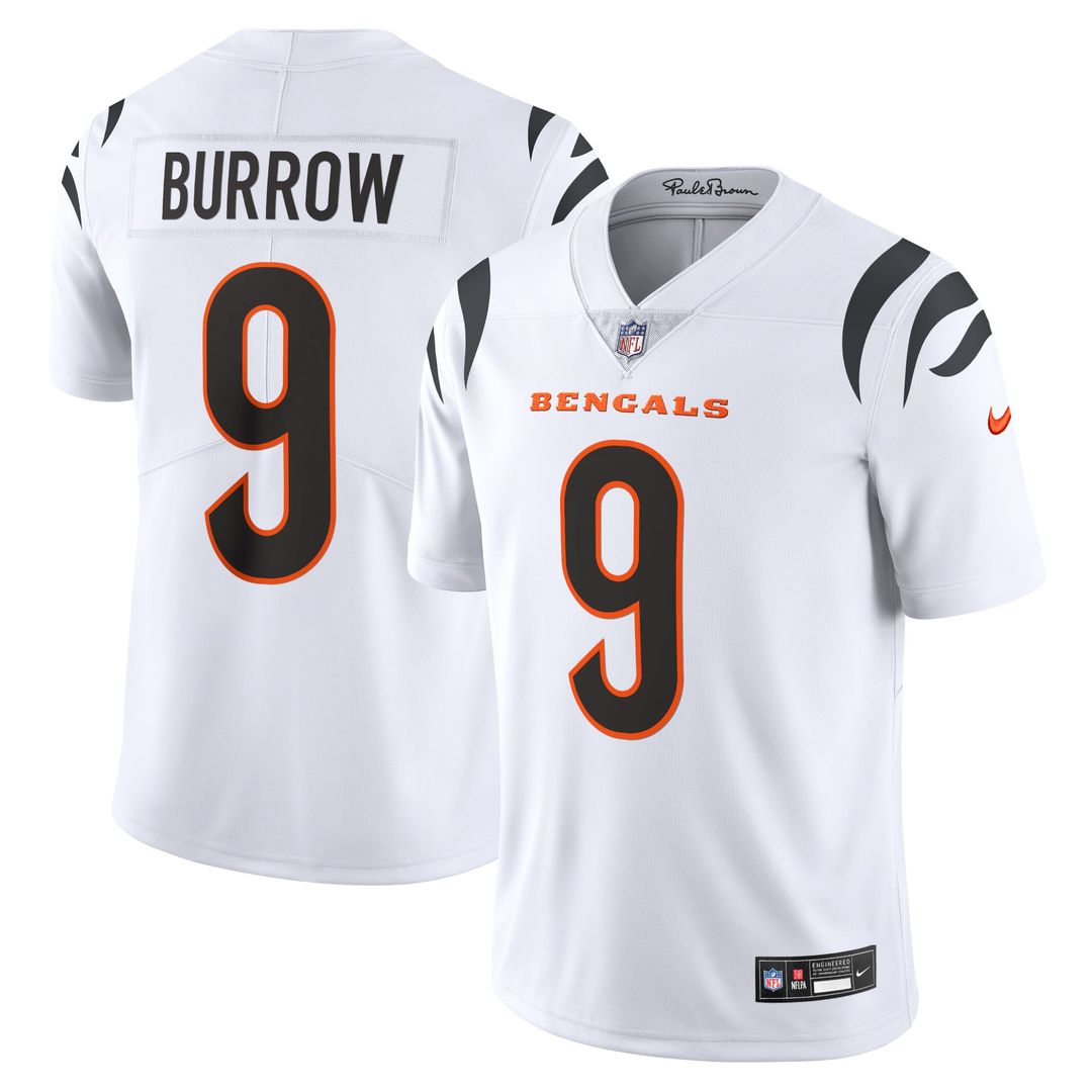 Men's Nike Cincinnati Bengals Joe Burrow White Vapor Untouchable Limited NFL Jersey