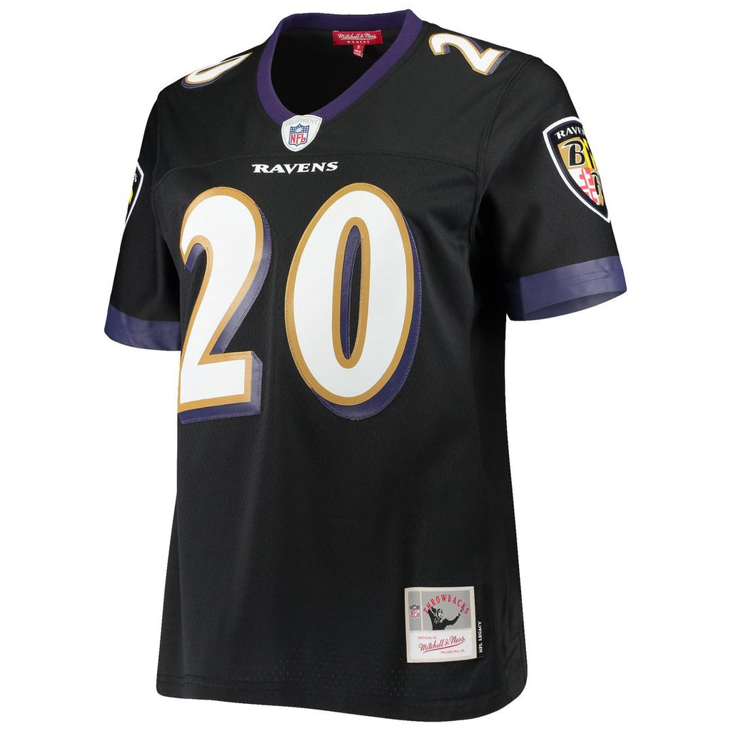 Women's Mitchell & Ness Baltimore Ravens Ed Reed Black Legacy Replica Team NFL Jersey