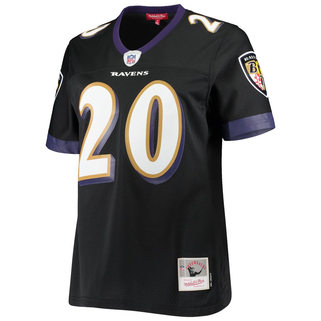 Women's Mitchell & Ness Baltimore Ravens Ed Reed Black Legacy Replica Team NFL Jersey