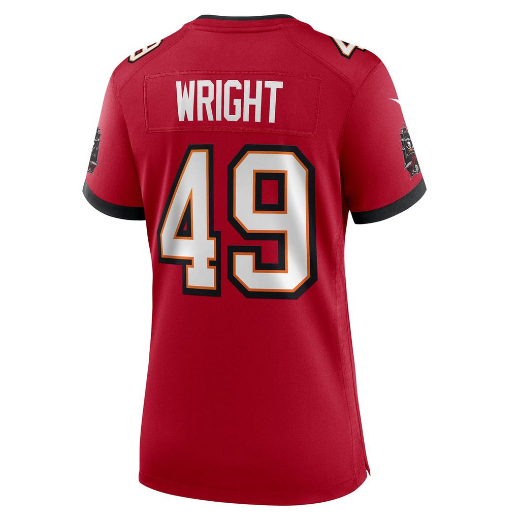 Women's Nike Tampa Bay Buccaneers Owen Wright Red Team Game NFL Jersey