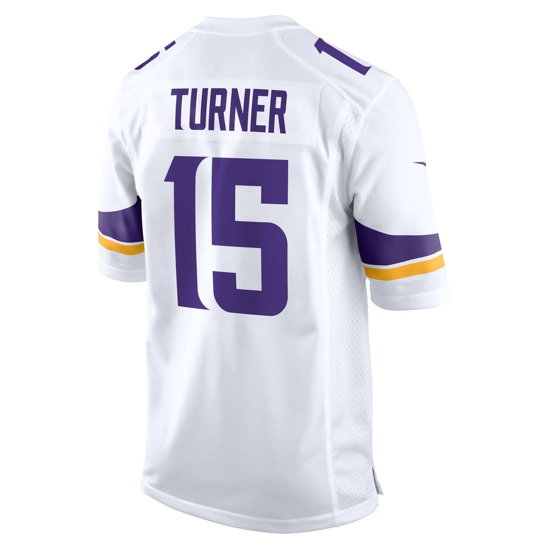 Men's Nike Minnesota Vikings Dallas Turner White Game NFL Jersey