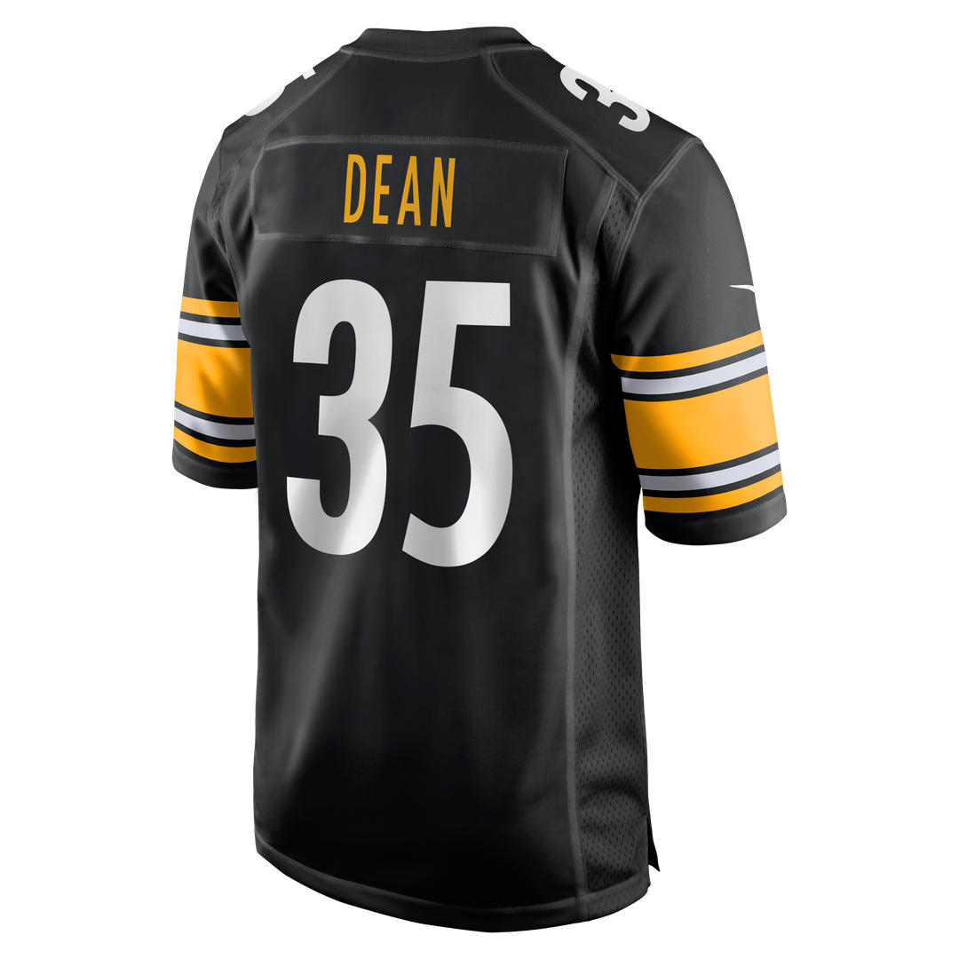 Men's Nike Pittsburgh Steelers Jamel Dean Black Team Game NFL Jersey