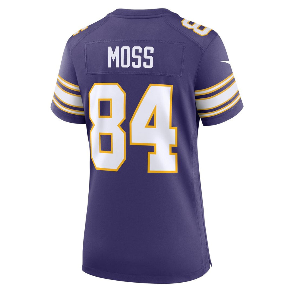 Women's Nike Minnesota Vikings Randy Moss Purple Classic Retired Player Game NFL Jersey