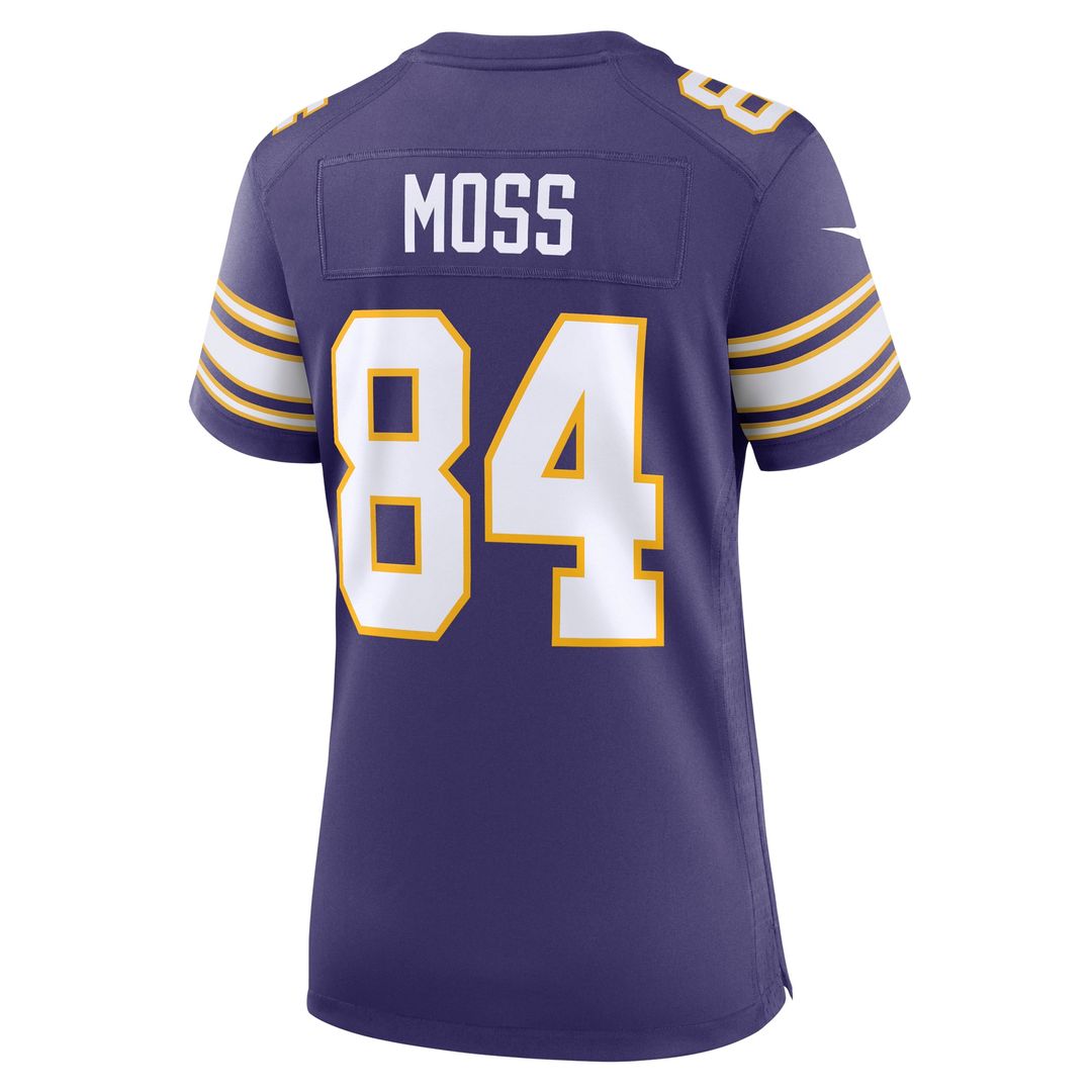 Women's Nike Minnesota Vikings Randy Moss Purple Classic Retired Player Game NFL Jersey