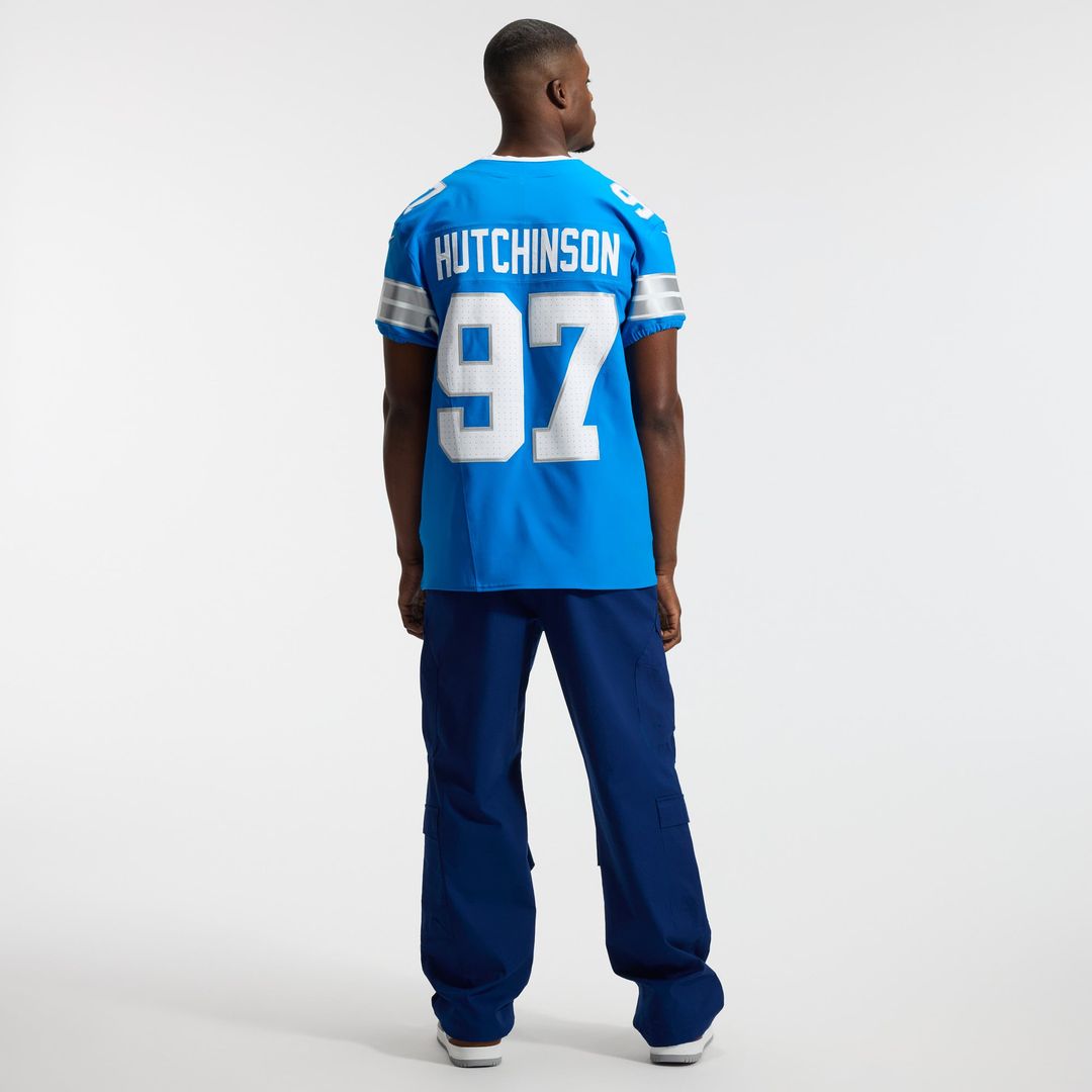 Men's Nike Detroit Lions Aidan Hutchinson Black Alternate Vapor F.U.S.E. Elite NFL Jersey