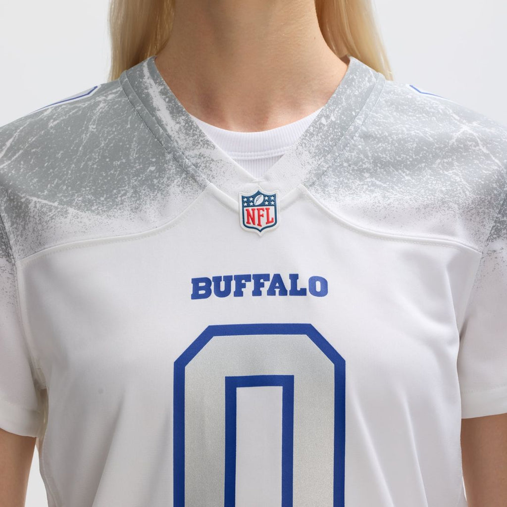 Women's Nike Buffalo Bills Keon Coleman White 2025 Rivalries Collection Game NFL Jersey