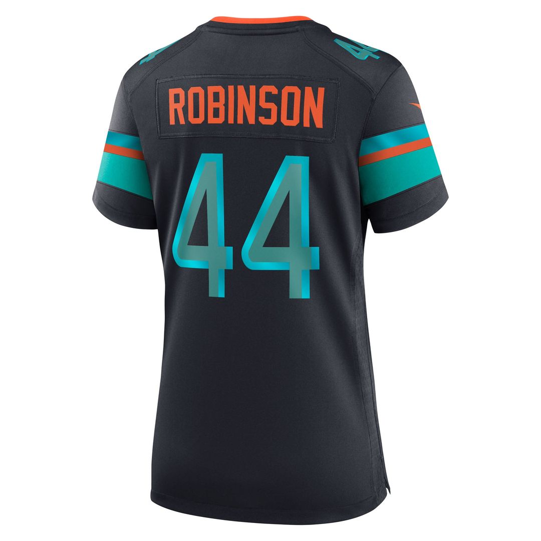 Women's Nike Miami Dolphins Chop Robinson Pitch Blue 2025 Rivalries Collection Game NFL Jersey