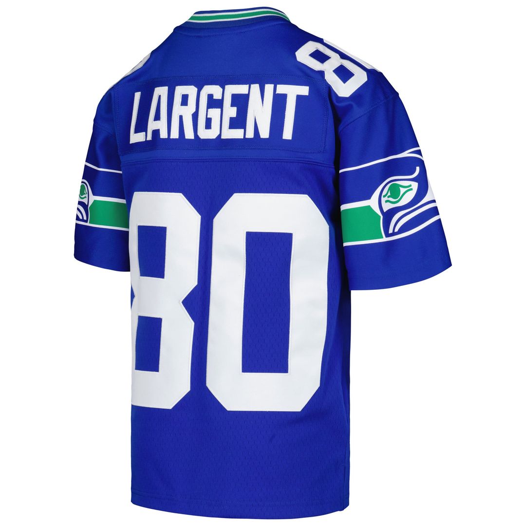 Youth Mitchell & Ness Seattle Seahawks Steve Largent Royal 1985 Retired Player Legacy NFL Jersey