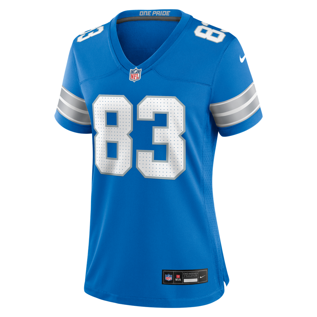 Women's Nike Detroit Lions Tyler Conklin Blue Team Game NFL Jersey