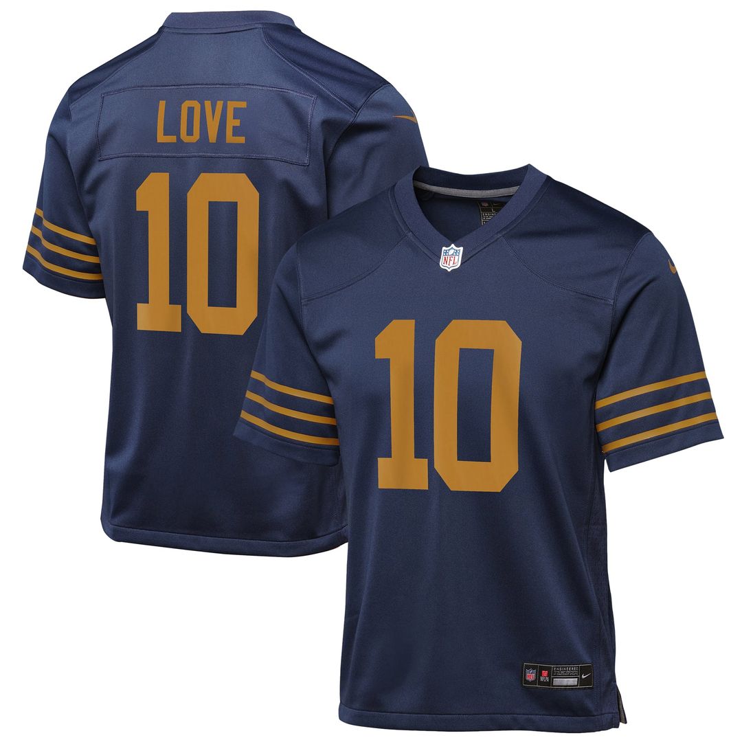 Youth Nike Green Bay Packers Jordan Love Green Game NFL Jersey