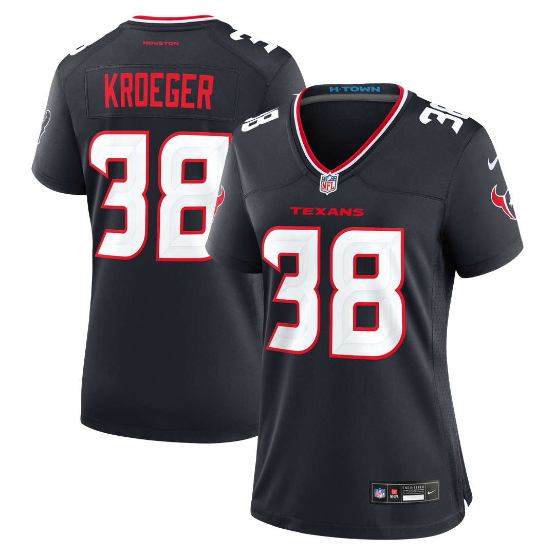 Women's Nike Houston Texans Kai Kroeger Navy Team Game NFL Jersey