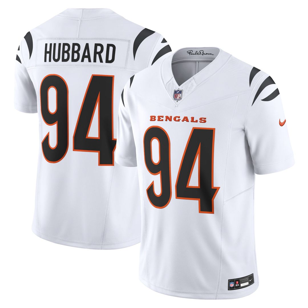 Men's Nike Cincinnati Bengals Sam Hubbard White Vapor F.U.S.E. Limited NFL Jersey