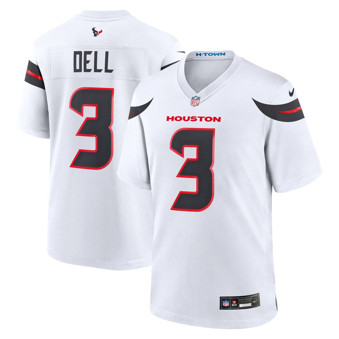 Men's Nike Houston Texans Tank Dell Navy Game NFL Jersey