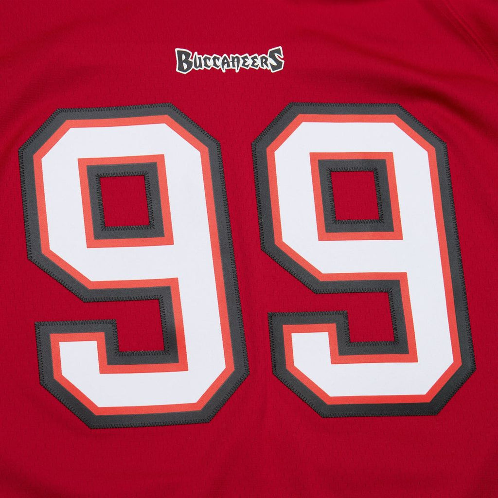 Men's Mitchell & Ness Tampa Bay Buccaneers Warren Sapp Orange 1995 Legacy Replica NFL Jersey