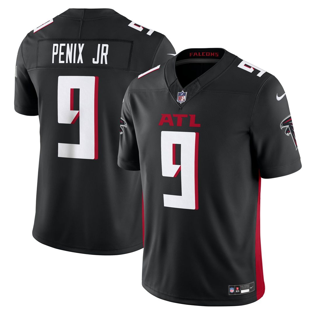 Men's Nike Atlanta Falcons Michael Penix Jr. Black Vapor F.U.S.E. Limited NFL Jersey