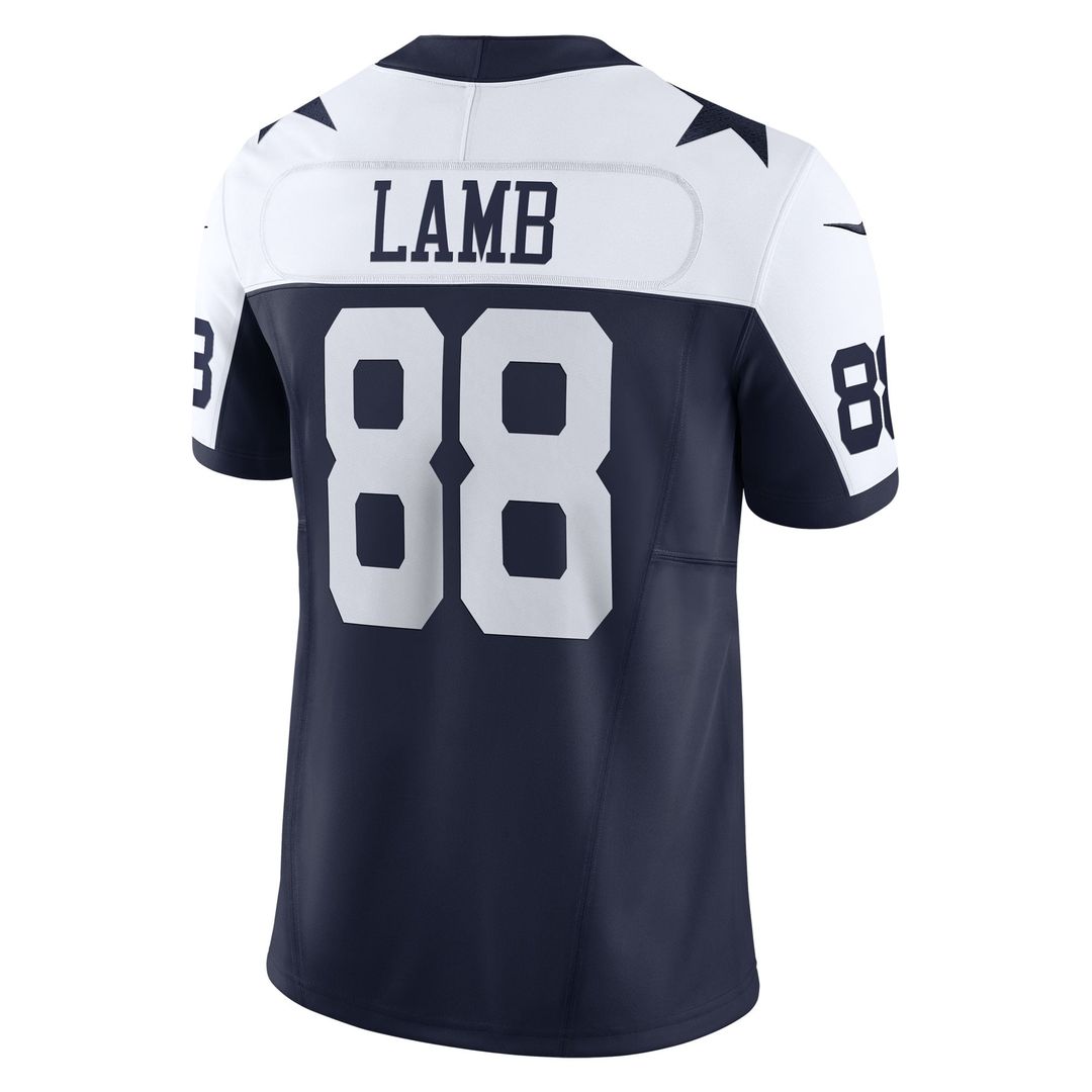 Men's Nike Dallas Cowboys CeeDee Lamb Navy Vapor F.U.S.E. Limited NFL Jersey
