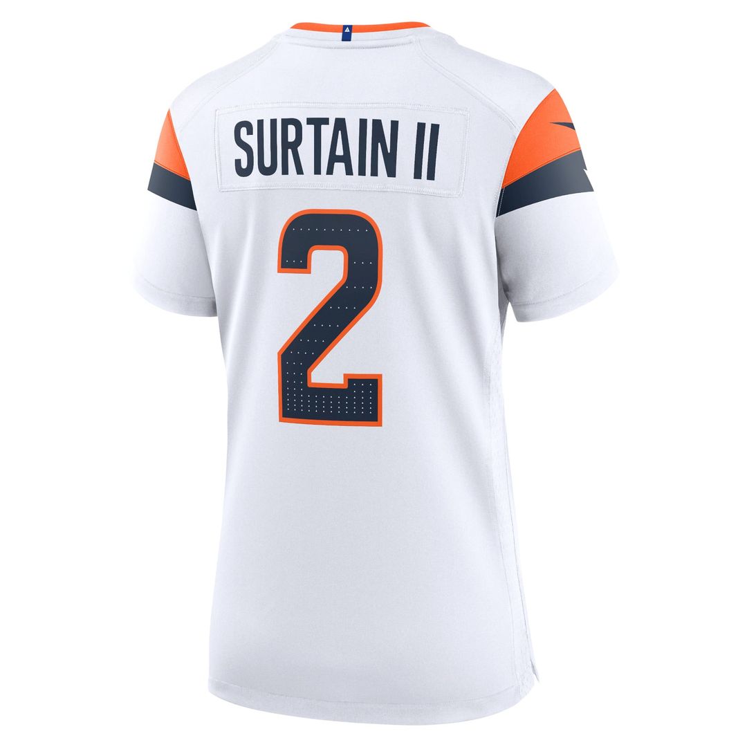 Women's Nike Denver Broncos Patrick Surtain II Orange Team Game NFL Jersey