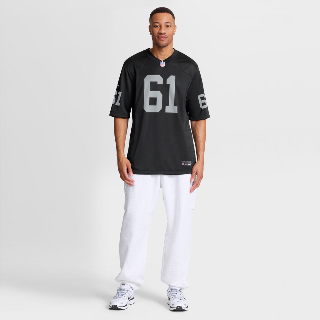 Men's Nike Las Vegas Raiders Jordan Meredith Black Game Player NFL Jersey