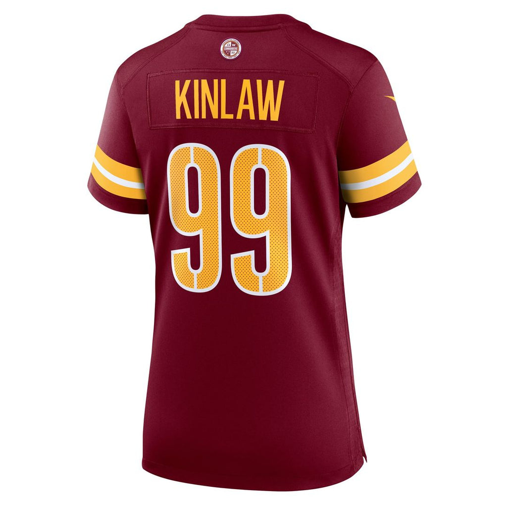 Women's Nike Washington Commanders Javon Kinlaw Burgundy Team Game NFL Jersey