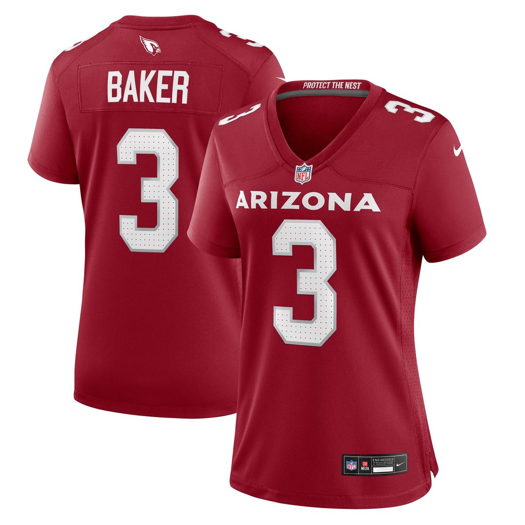 Women's Nike Arizona Cardinals Budda Baker Cardinal Team Game NFL Jersey