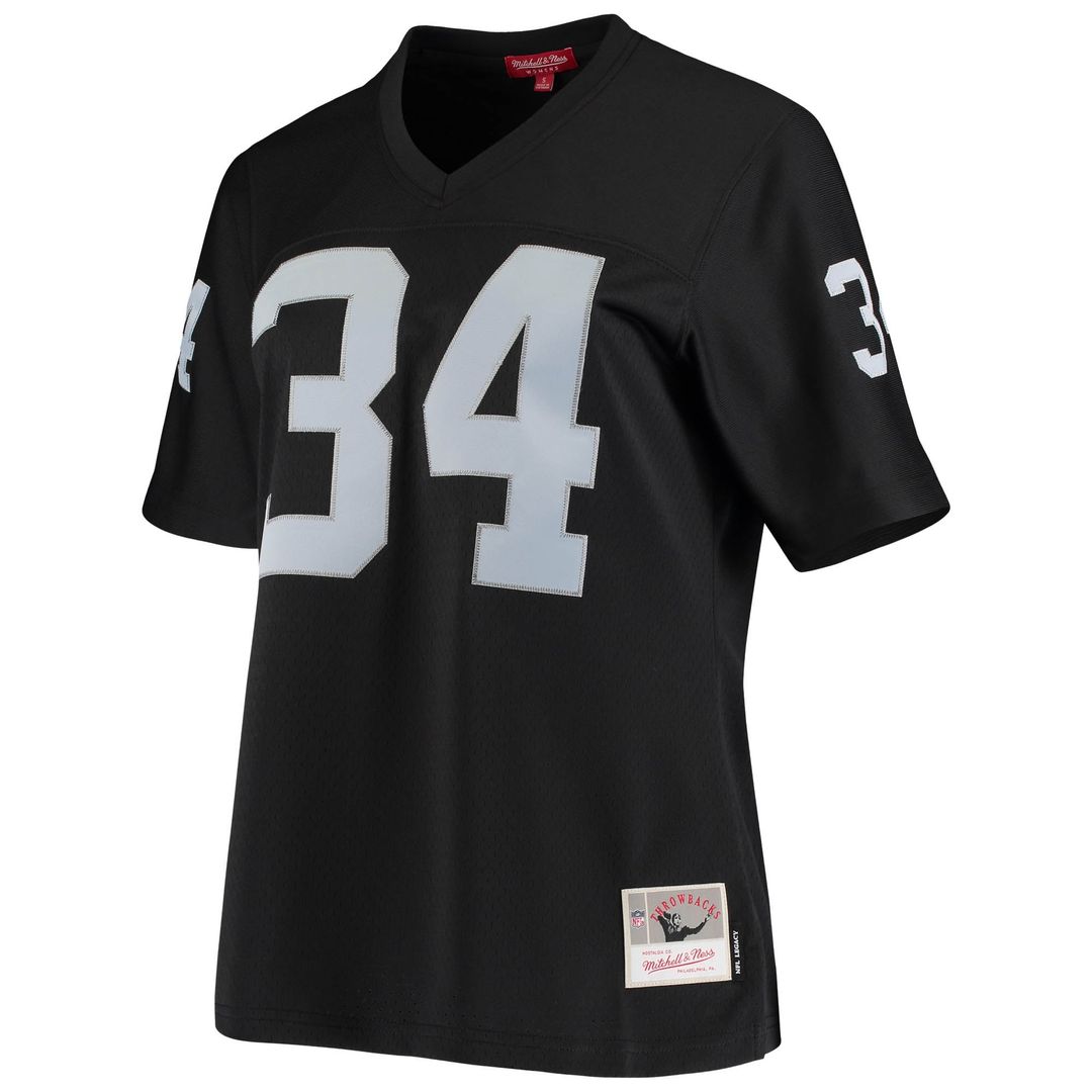 Women's Mitchell & Ness Las Vegas Raiders Bo Jackson Black 1988 Legacy Replica NFL Jersey